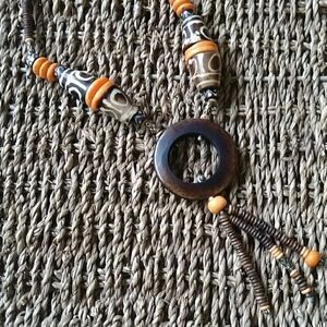 Wooden bead necklace​​​​​​